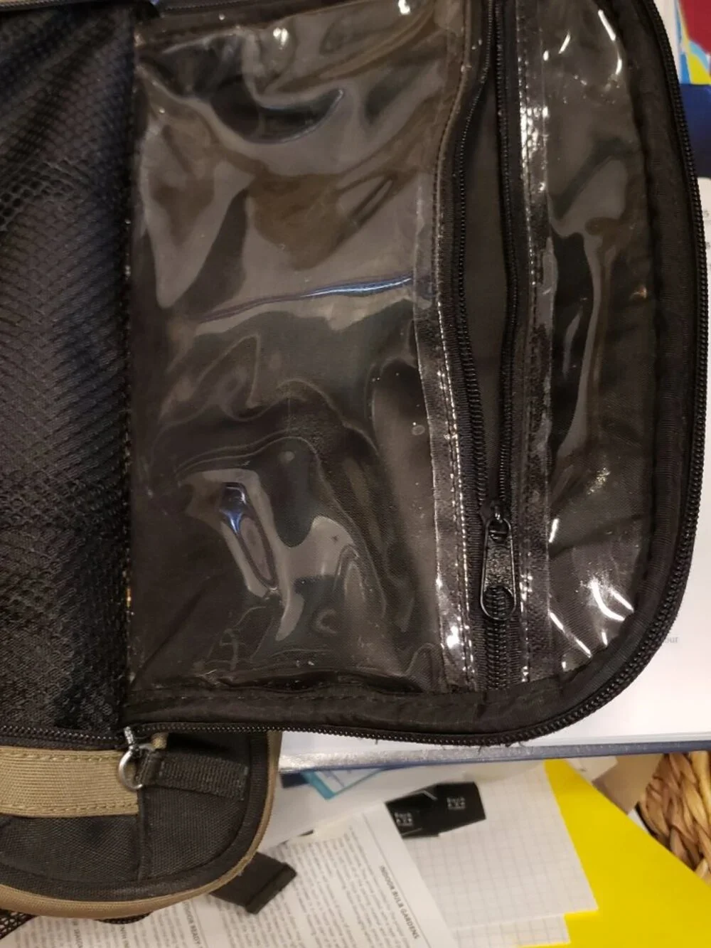 Catini Diaper Bag Backpack Tan Black Multi Pocket Travel